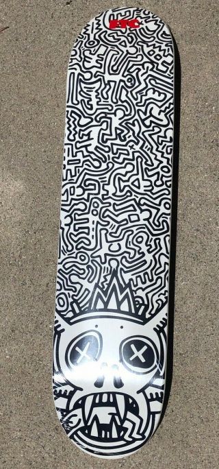 Rare Vintage Keith Haring X Ftc Skate Deck Board San Fransisco 2004 White
