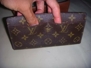 Vintage Louis Vuitton Monogram Wallet Checkbook Card Holder - FRANCE 3