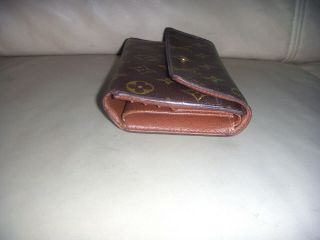 Vintage Louis Vuitton Monogram Wallet Checkbook Card Holder - FRANCE 8