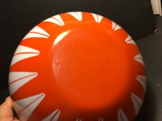 Vintage Cathrineholm ORANGE Bowl Lotus 9.  5 