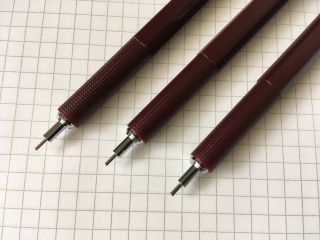 Set of Vintage Mechanical Pencils Rotring 400 :: 0.  5 & 0.  7 & 0.  9 mm :: NOS 2