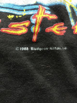 VINTAGE 1988 DEF LEPPARD Hysteria Tour T Shirt Tee USA 2