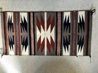 Vintage Navajo Weaving Rug Runner Gallup Throw Mary Harrison