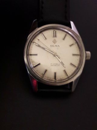 Vintage Watch Olma,  17 Jewels,  Cal.  Eta 2750,  Swiss Made
