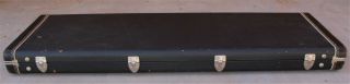 70 ' s Vintage 1970 Rickenbacker / Gibson Hardshell Bass Case Black/Purple Lining 4