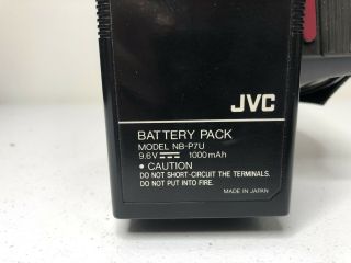 JVC GR - C7U Vintage Camcorder Video Camera and Hard Case Back To The Future Prop 7