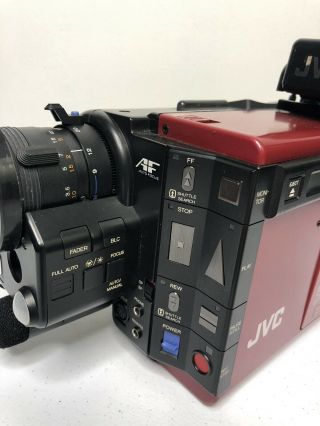 JVC GR - C7U Vintage Camcorder Video Camera and Hard Case Back To The Future Prop 8