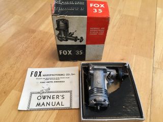 Vintage Fox 35 Model Airplane Engine “New Old Stock In Box” 2