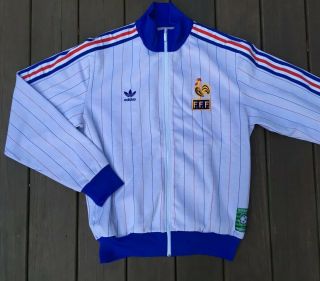 Vtg Adidas Trefoil France 1982 World Cup Carre Magique Varsity Jacket Men’s Xl