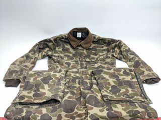 Vintage Carhartt Mens 44r Camouflage Coveralls Rq103 Outdoor 100 Cotton America