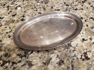 Gorham Vintage Sterling Silver About 9 " X 5 1/4 " Oval Tray 124 5 Oz Great Stamp