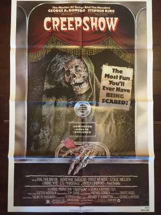 Creepshow 1982 Rare Vintage One Sheet Movie Poster George Romero Horror