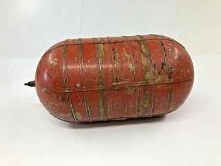 Vintage Wwii B - 17 Bomber Oxygen Tank Red Rat Rod Gas Fuel Nos B - 24 Military Ww2