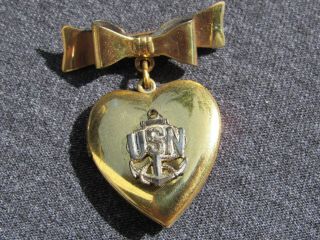 Wwii Ww2 Us Navy Sweetheart Locket Sterling