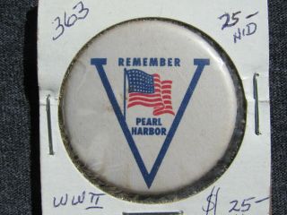 Wwii Ww2 Remember Pearl Harbor Sweetheart Pin