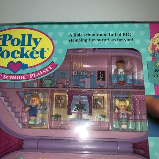 Polly Pocket Stampin’ School Playset Compact Bluebird 1993 Vtg 10648 5