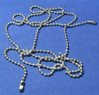 Wwii Army,  Navy,  Usmc Dog Tag Bead Chain Nos In Packaging