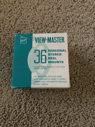 Vintage View - Master Box Of 36 Personal Stereo Reel Mounts - -