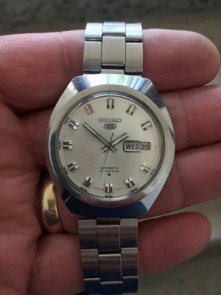 Vintage Rare Seiko 5 Automatic 6119 - 8660 Watch 21 Jewels Orologio Montre Uhren