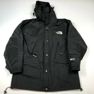 Vintage 1990s The North Face Black Mountain Goretex Ski Jacket Coat Men 