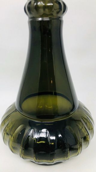 Vintage 1964 Jim Beam I Dream Of Jeannie Smoky Green Glass Genie Bottle Decanter 3