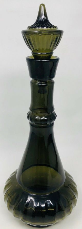 Vintage 1964 Jim Beam I Dream Of Jeannie Smoky Green Glass Genie Bottle Decanter 6