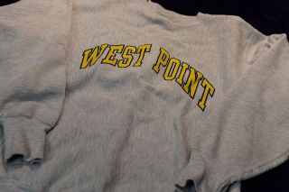 Vtg Vintage Champion West Point Usma Sweatshirt Reverse Weave Usa L Rare