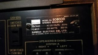 Samsui 8080 DB vintage receiver 7