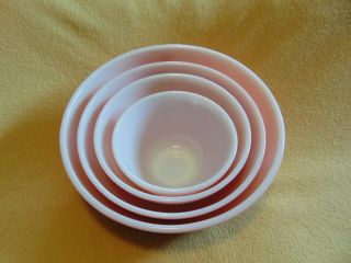 Vintage Pyrex Pink Flamingo Mixing/nesting Bowl Complete Set