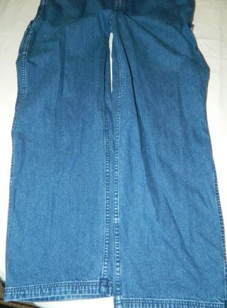 Tommy Hilfiger Large Overalls Blue Spell Out Vintage jeans Men (Mea 42x32) 2