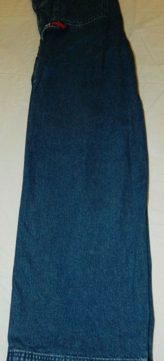 Tommy Hilfiger Large Overalls Blue Spell Out Vintage jeans Men (Mea 42x32) 6