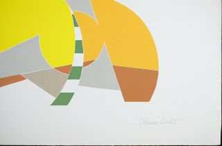 Werner Pfeiff,  Vintage Lithograph,  VTG Modern Abstract,  Limited Edition 100 5