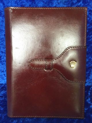 Rolex Vintage Leather Notepad Model - 71.  06.  04 (Approx.  8 