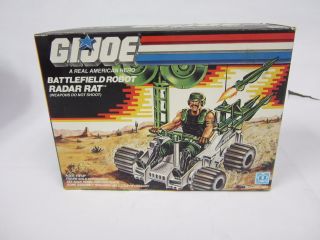 Hasbro Vintage 1989 G.  I Joe Cobra Battlefield Robot Radar Rat Box Misb