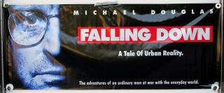 Vintage 1993 Falling Down Movie Theater Banner