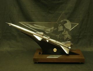 Massive Metal Rocket Soviet Russian Military Space Lamp Vintage Ussr Rare