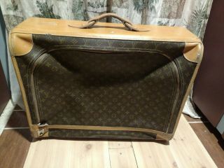 Louis Vuitton Luggage Suitcase Garment Bag Vintage 100 Authentic