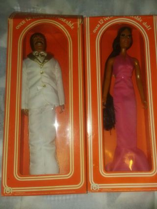 1976 Mego Sonny & Cher In Outfits - Complete 70s Celebrity Barbie