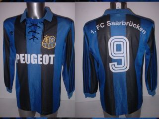 Saarbrucken Adidas Peugeot Large Shirt Jersey Trikot Football Soccer Vintage 91