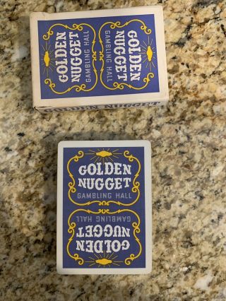 Rare Vintage Tax Stamp PURPLE Deck Golden Nugget Las Vegas Casino Playing Cards 3