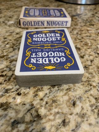 Rare Vintage Tax Stamp PURPLE Deck Golden Nugget Las Vegas Casino Playing Cards 7
