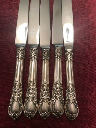 Lunt American Victorian Sterling Silver Dinner Knife 8 5/8 " No Monogram