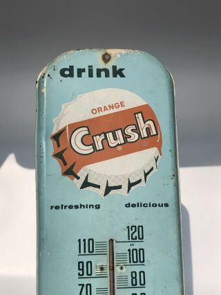 Vintage 1950 ' s Orange Crush Soda Pop Gas Station 16 