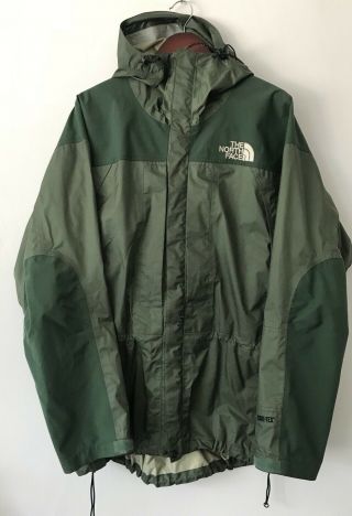 Vintage The North Face Gore - Tex Mountain Olive Jacket Xl Men’s Shell