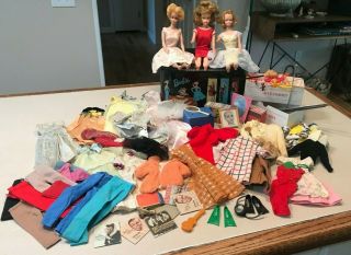 Vintage Barbie,  Midge,  & Tressy Dolls Carrying Case,  Outfits and Accessories 2