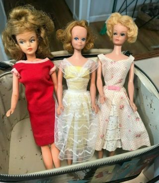 Vintage Barbie,  Midge,  & Tressy Dolls Carrying Case,  Outfits and Accessories 5