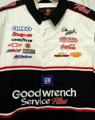 Vtg Dale Earnhardt Sr.  GM GOODWRENCH service plus Snap front Pit Crew shirt 2XL 4