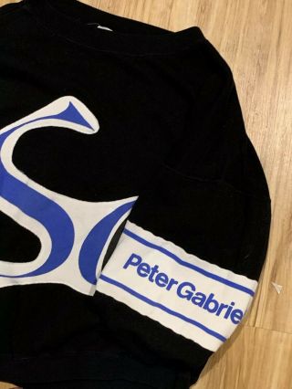 Vintage 1986 Peter Gabriel So Concert Tour Sweat Shirt 3