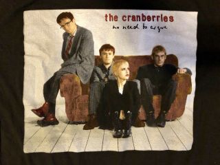 The Cranberries Shirt - EUROPEAN Concert ‘94 “No Need To Argue” Tour 2