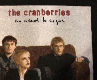The Cranberries Shirt - EUROPEAN Concert ‘94 “No Need To Argue” Tour 3